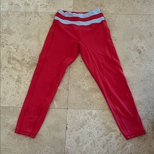 Red and Gray Leggings